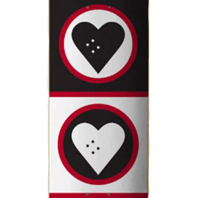 The Heart Supply Squad Deck Black/White 8.5 The Heart Supply Squad Deck Black/White 8.5