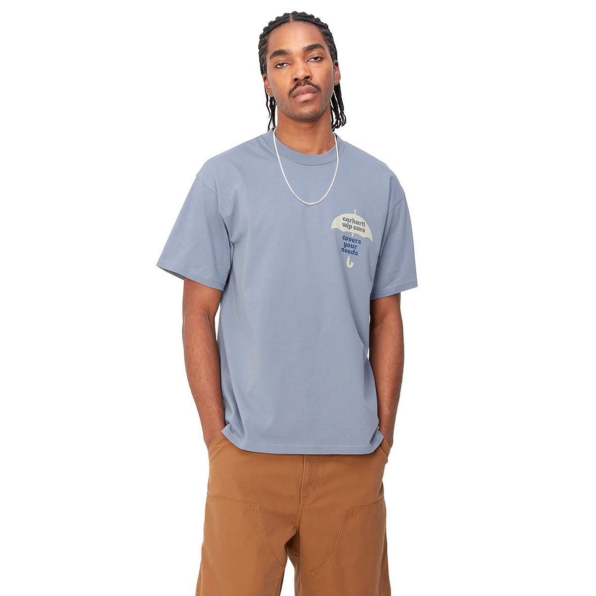 Carhartt WIP Cover T-Shirt Bay Blue Carhartt WIP Cover T-Shirt Bay Blue