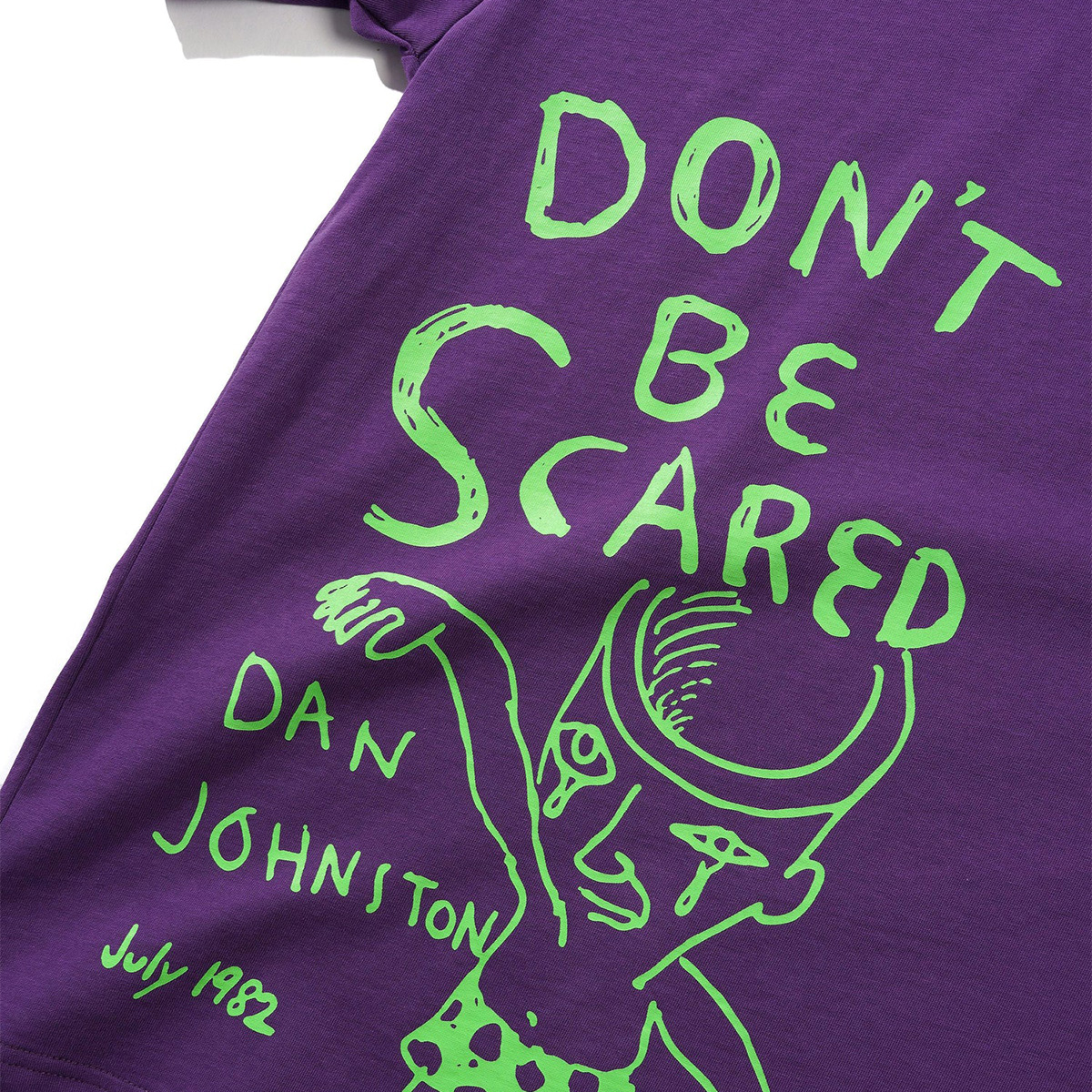 Butter Goods x Daniel Johnston Don't Be Scared T-shirt Grape