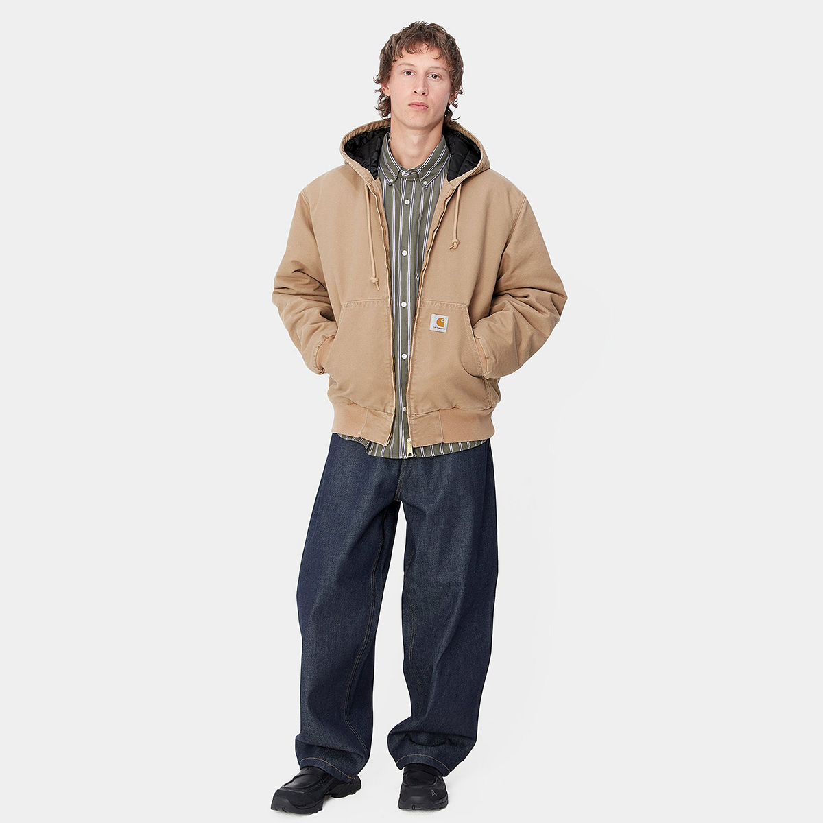 Carhartt WIP OG Active Jacket Peanut Aged Canvas Carhartt WIP OG Active Jacket Peanut Aged Canvas