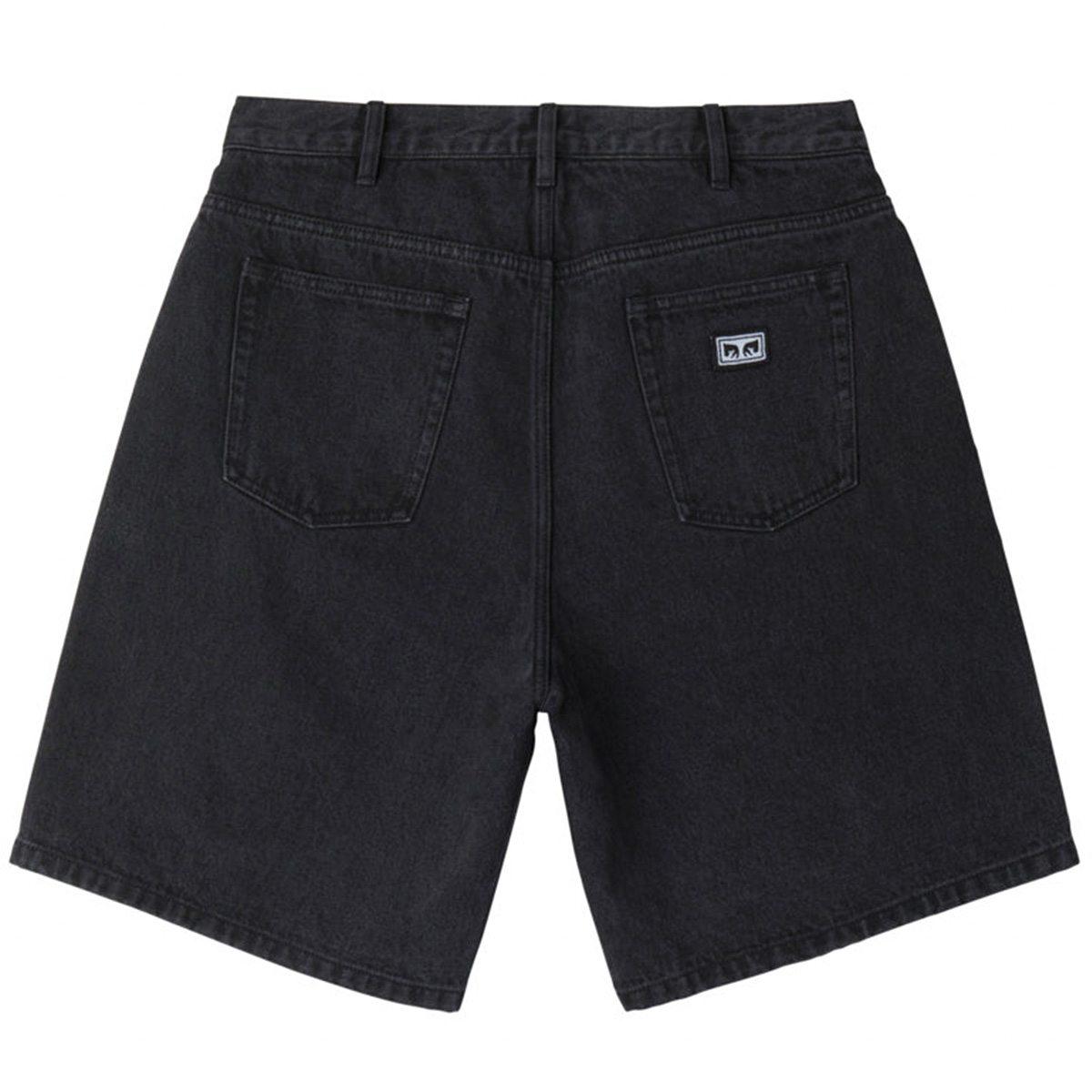 Obey Bigwig Baggy Denim Short Faded Black Obey Bigwig Baggy Denim Short Faded Black