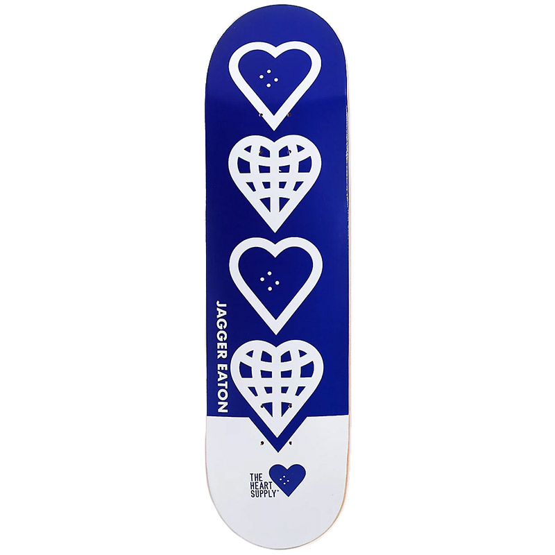 The Heart Supply Jagger Eaton World Deck Blue 8.25