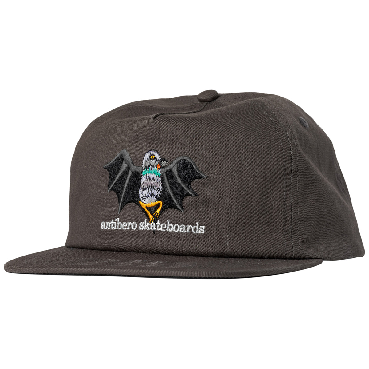 Anti Hero Vampigeon Snapback Cap Solid Charcoal