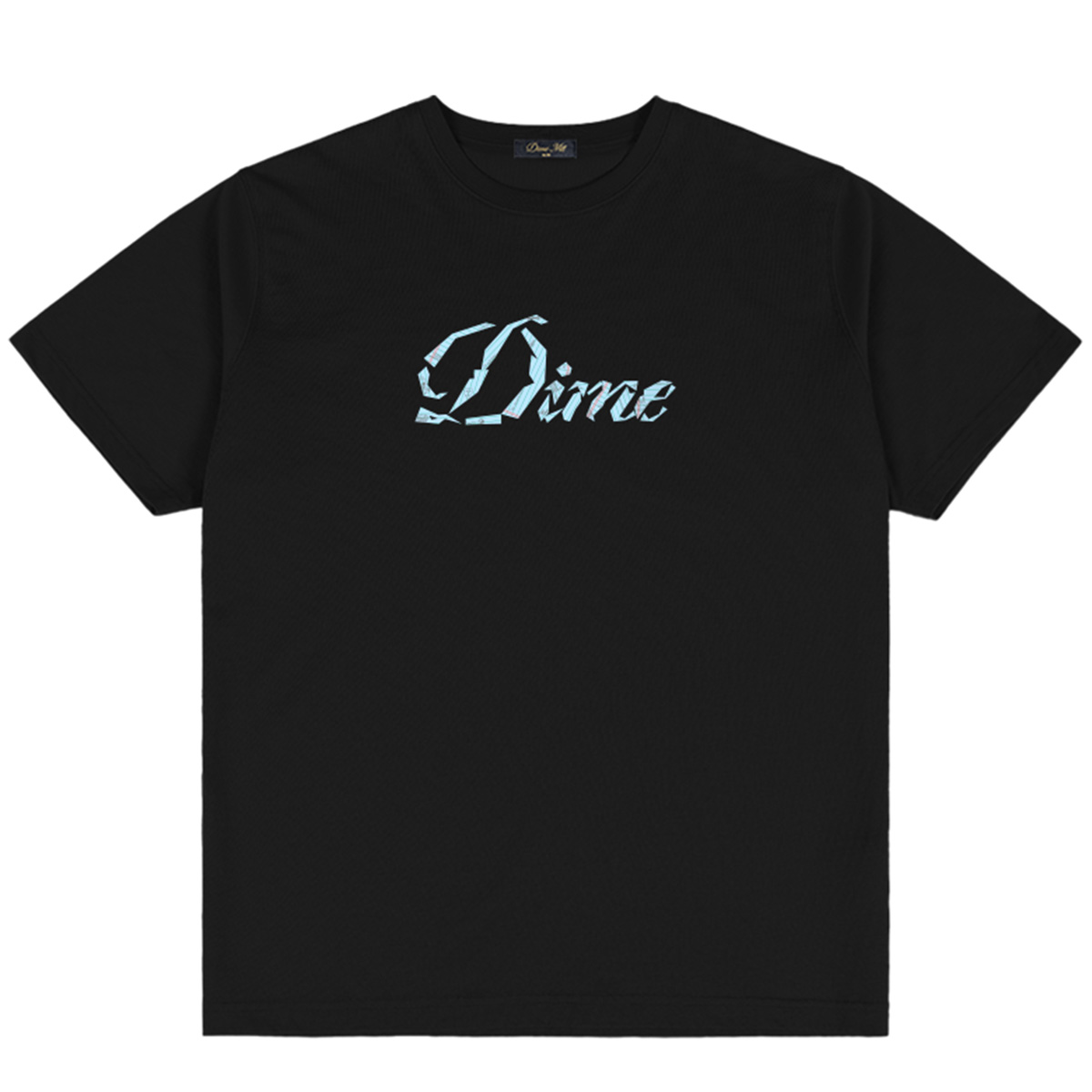 Dime Cursive Paper Cut T-Shirt Black