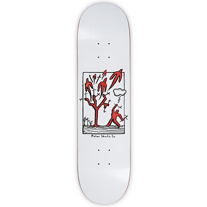 Polar Team Heaven Skateboard Deck White 7.875 Polar Team Heaven Skateboard Deck White 7.875