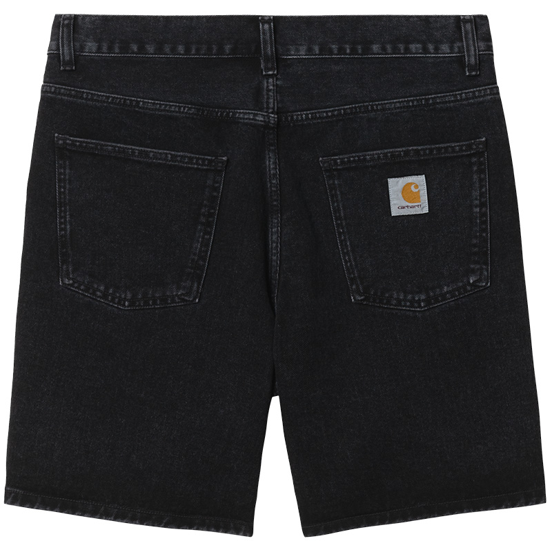 Carhartt WIP Newel Shorts Black Stone Washed Carhartt WIP Newel Shorts Black Stone Washed
