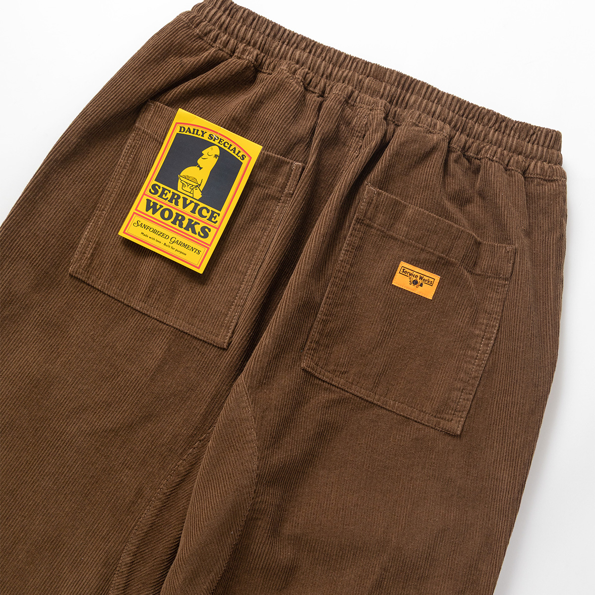 Service Works Corduroy Chef Pants Bark