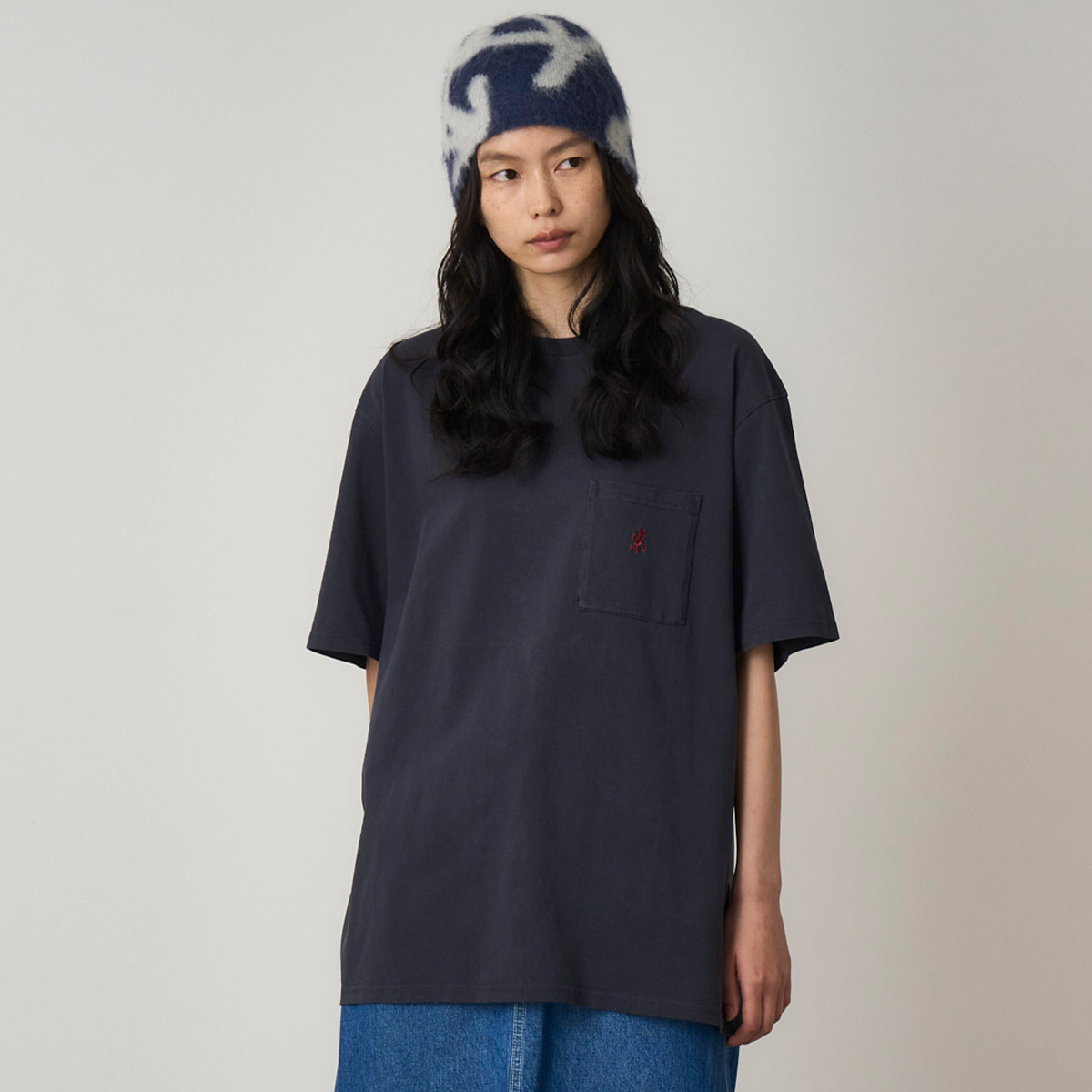 Gramicci Mohair Burly Runningman Beanie Midnight