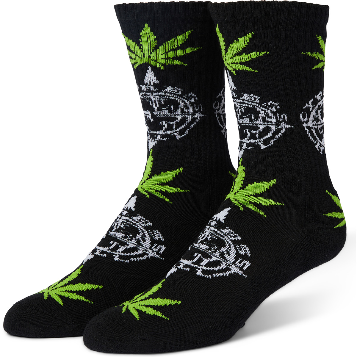 HUF X Cypress Hill Compass Plantlife Socks Black