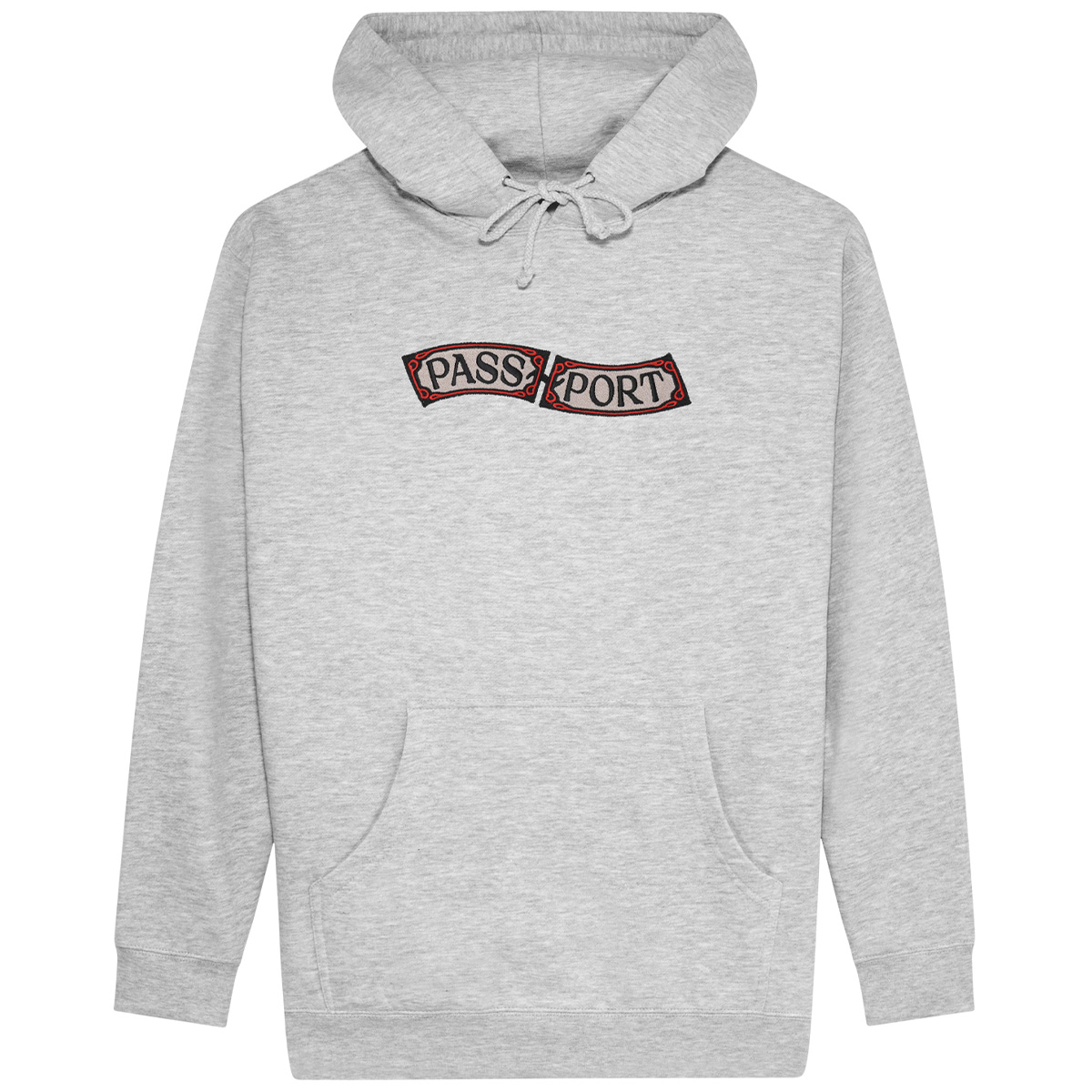 Pass Port Red Flag Hoodie Ash Pass Port Red Flag Hoodie Ash