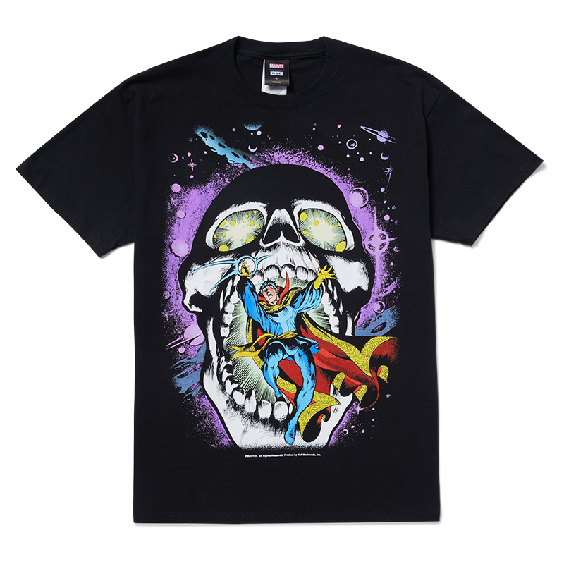HUF X Avengers Strange Skull T-Shirt Black