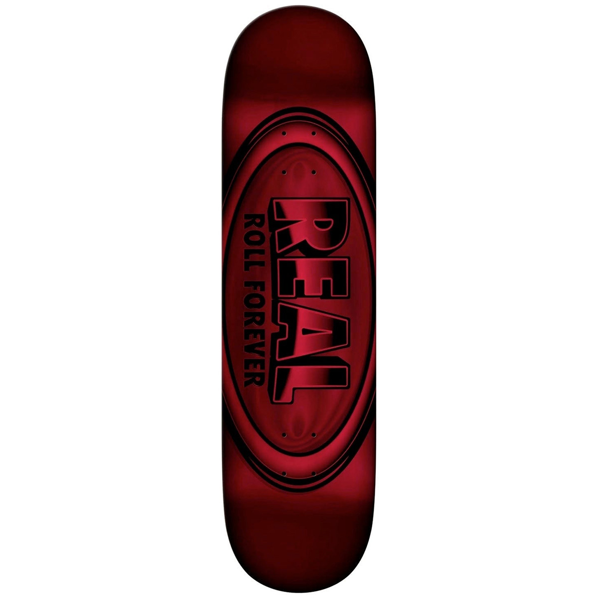 Real DBX Oval Skateboard Deck Red Foil 8.38