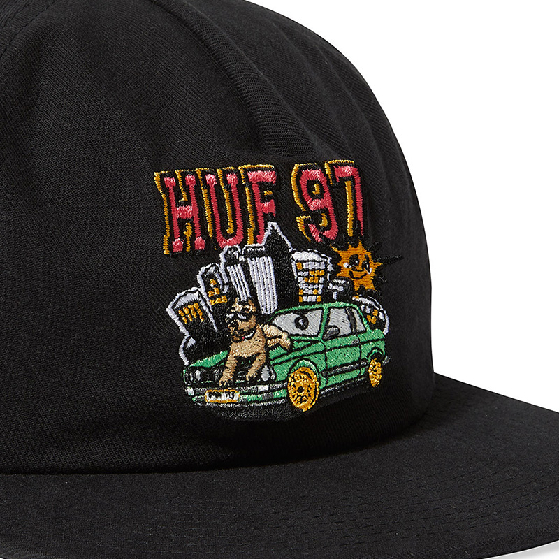 HUF Blazin Jams Snapback Cap Black