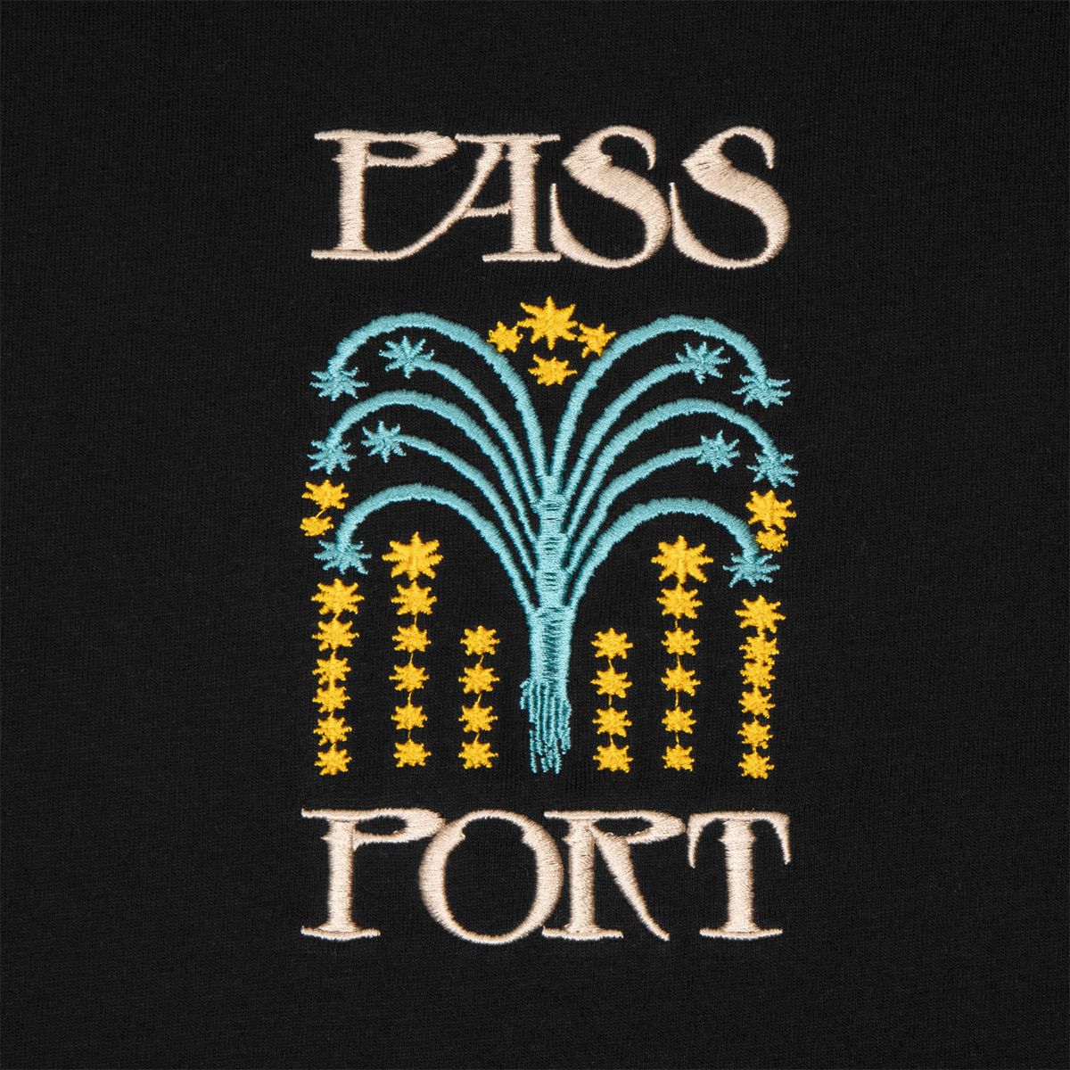 Pass Port Roman Candle T-shirt Black Pass Port Roman Candle T-shirt Black
