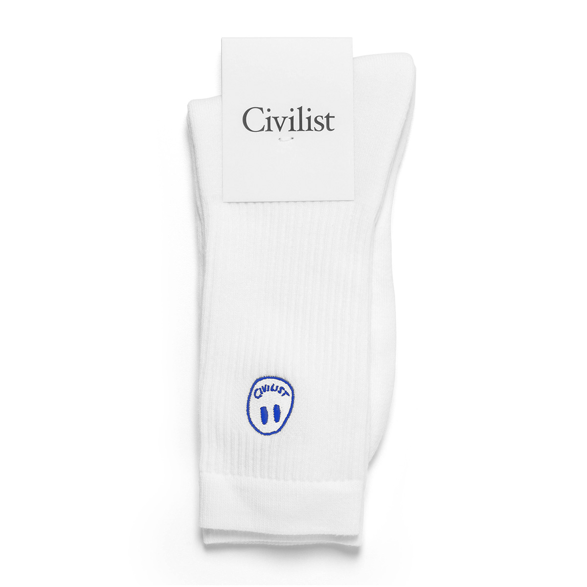Civilist Mini Smiler Socks White/Royal