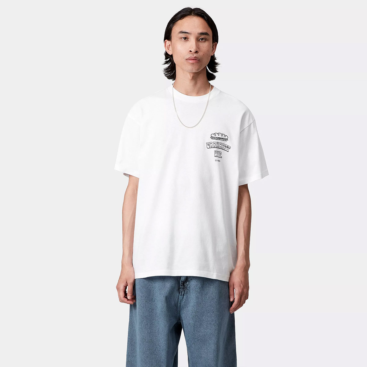 Carhartt WIP Sandwich T-Shirt White Carhartt WIP Sandwich T-Shirt White