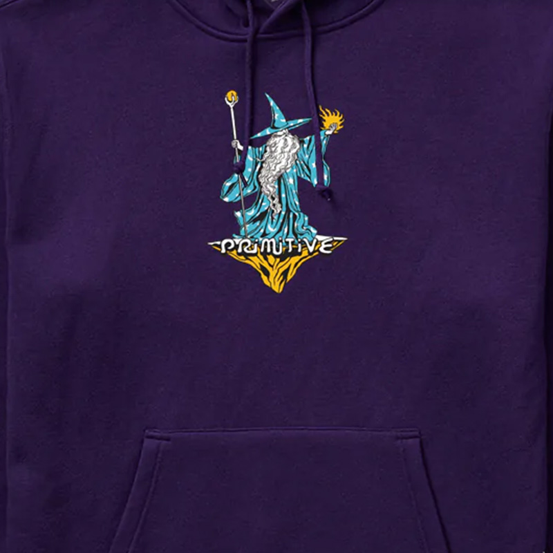 Primitive Wizard Heavyweight Hoodie Purple