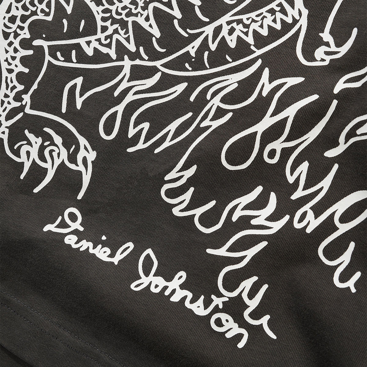 Butter Goods x Daniel Johnston Dragon T-shirt Washed Black