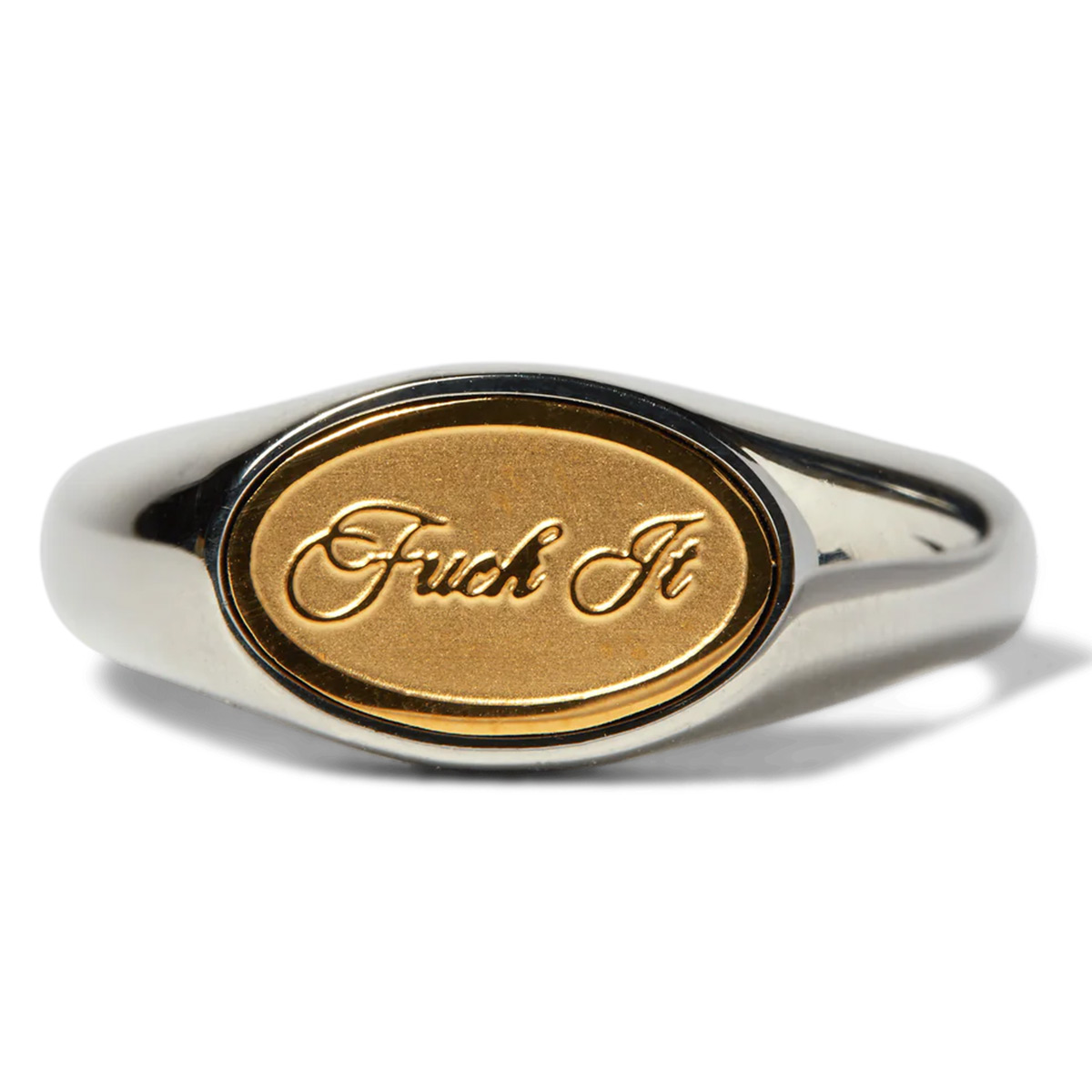 HUF Fuck It Signet Ring Silver