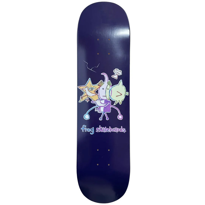 Frog Cracked Robot Boy Skateboard Deck 8.0