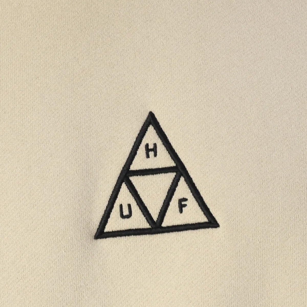 HUF Set Triple Triangle Crewneck Sweater Stone HUF Set Triple Triangle Crewneck Sweater Stone