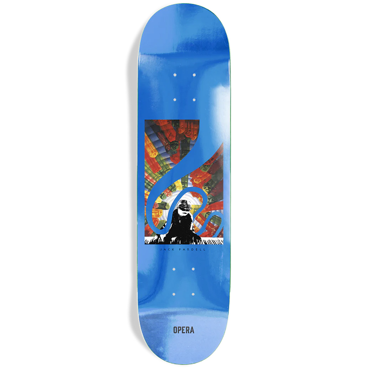 Opera Jack Fardell Organ Skateboard Deck Blue 8.7