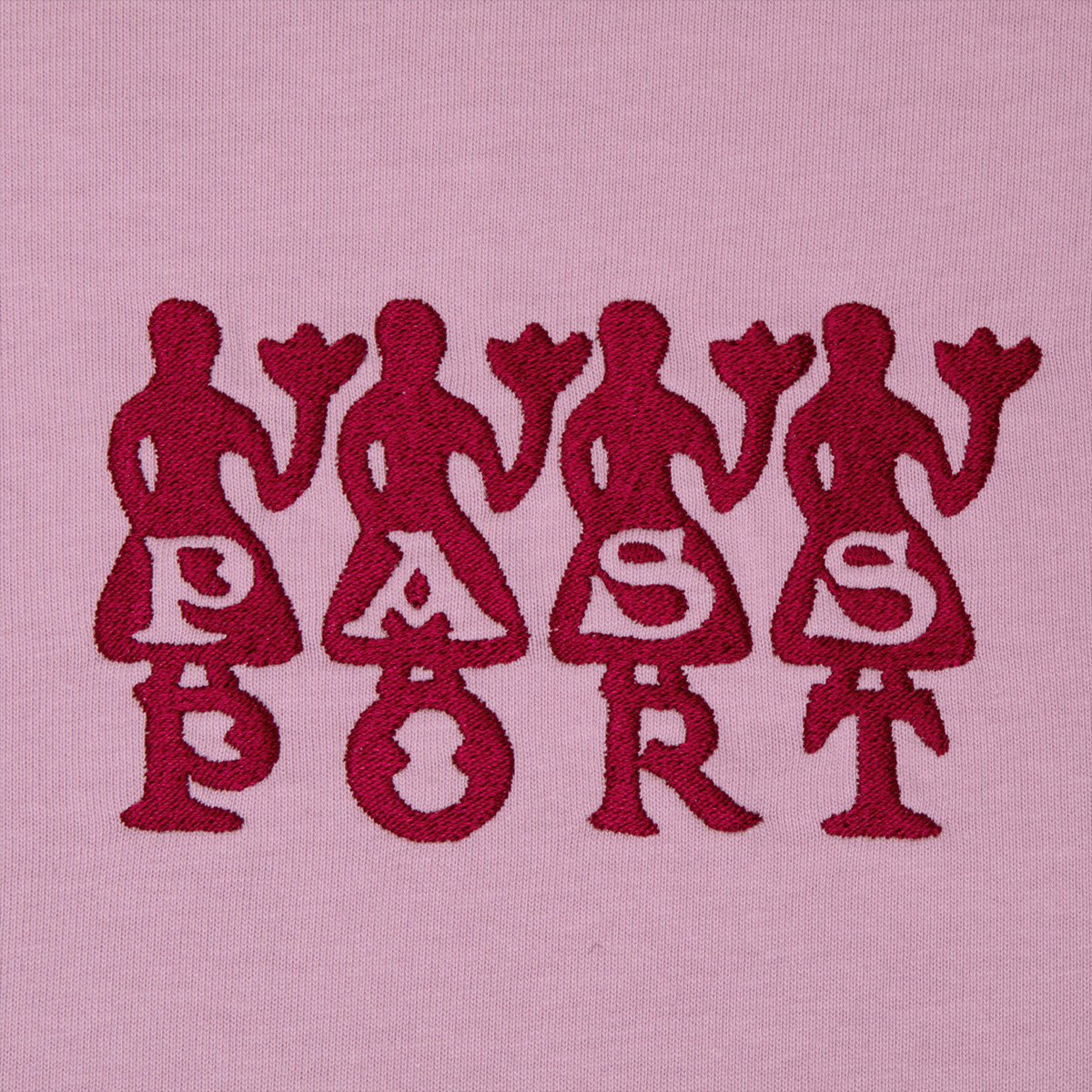 Pass Port 4 Flowers Organic Cotton T-shirt Dusty Pink