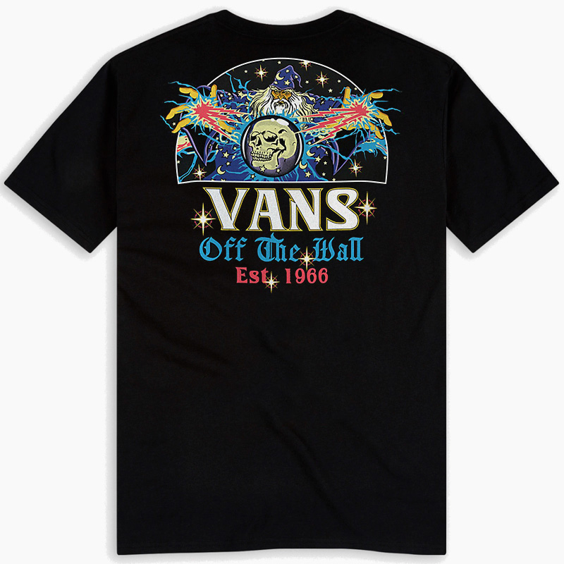 Vans Kids Glow Wizard T-Shirt Black (8-14 years)