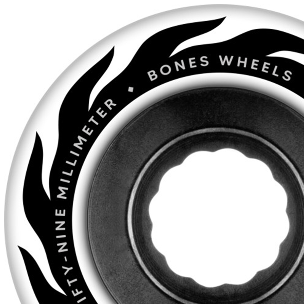 Bones Rough Riders Eternal Flame Cruiser Wheels White 80a 59mm Bones Rough Riders Eternal Flame Cruiser Wheels White 80a 59mm