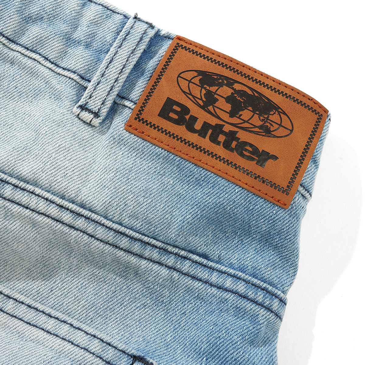 Butter Goods Scribble Denim Jeans Faded Light Blue Butter Goods Scribble Denim Jeans Faded Light Blue