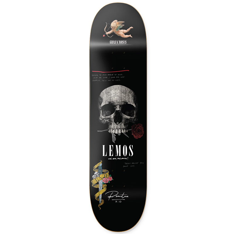 Primitive x GNR Lemos Don’t Cry Skateboard Deck Black 8.25