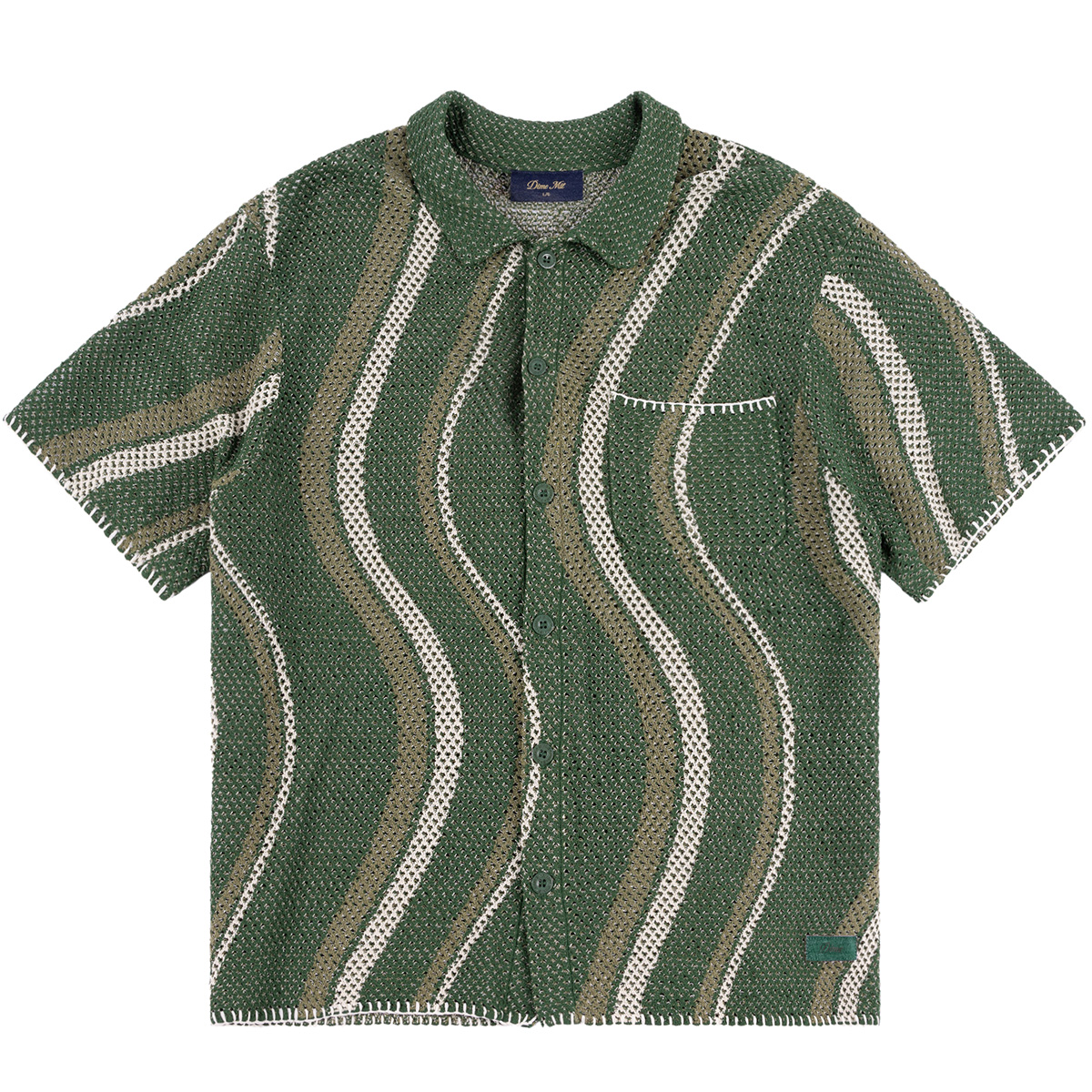 Dime Soleil Button Up Knit Green