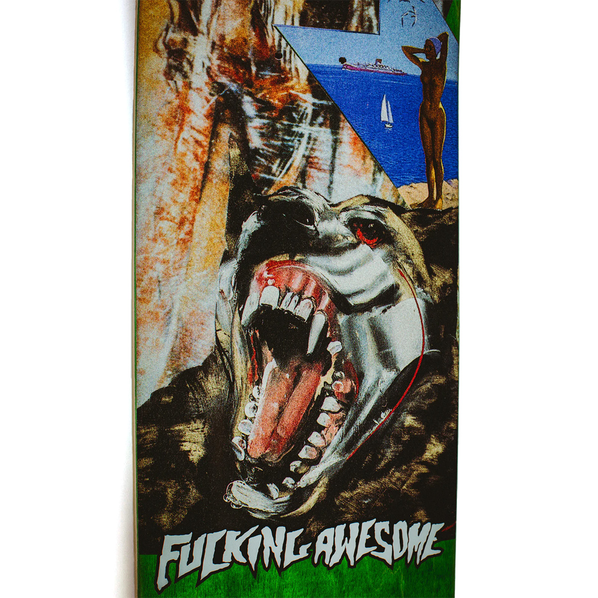 Fucking Awesome Jake Anderson Wolf Beach Skateboard Deck -Shape 1- 8.38