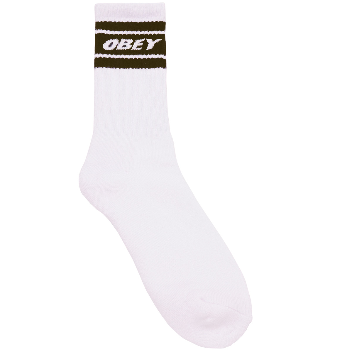 Obey Cooper II Socks White / Java Brown