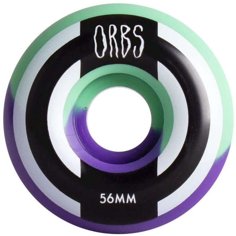 Orbs Apparitions Round Wheels 99A Mint/Lavender Split 56mm