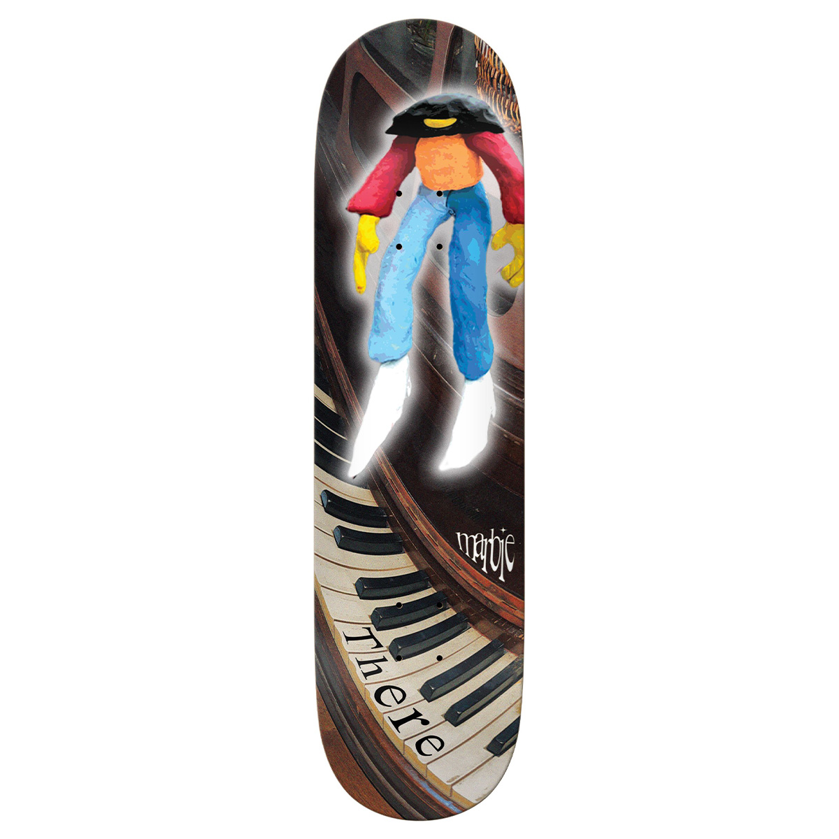 THERE Marbie Piano Skateboard Deck 8.5 THERE Marbie Piano Skateboard Deck 8.5