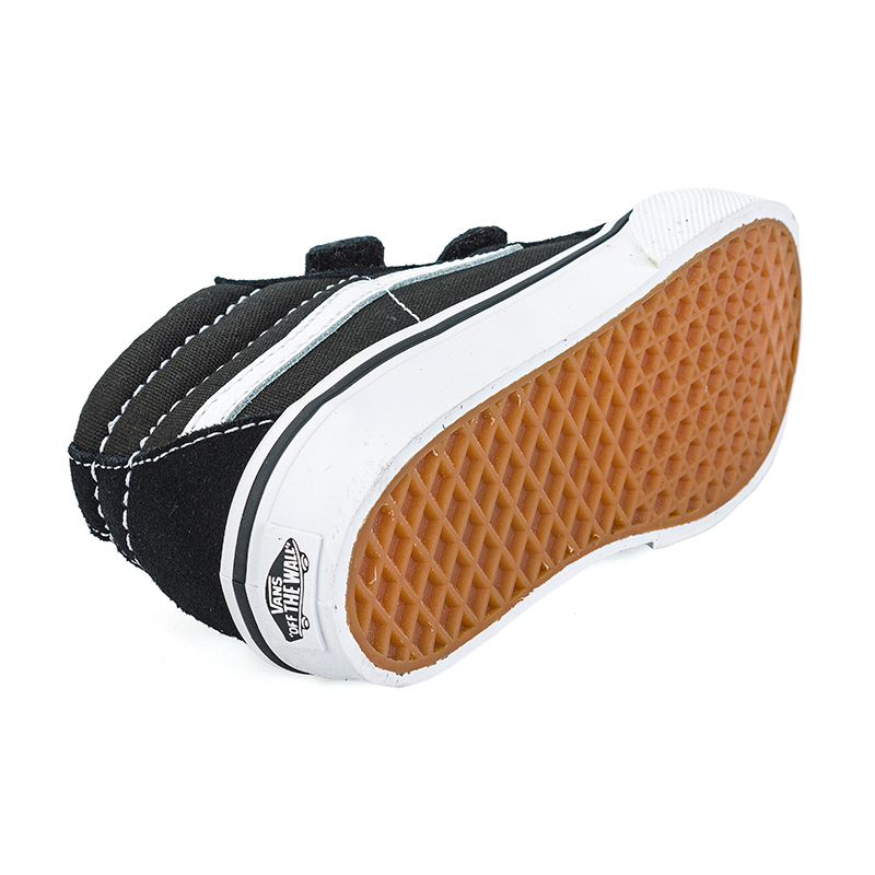 Vans Toddler Sk8 Mid V Black/True White Vans Toddler Sk8 Mid V Black/True White