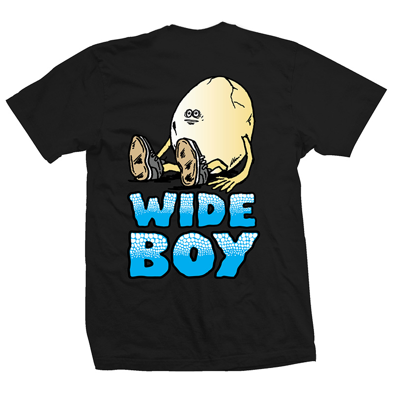 Heroin Wide Boy Egg T-shirt Black