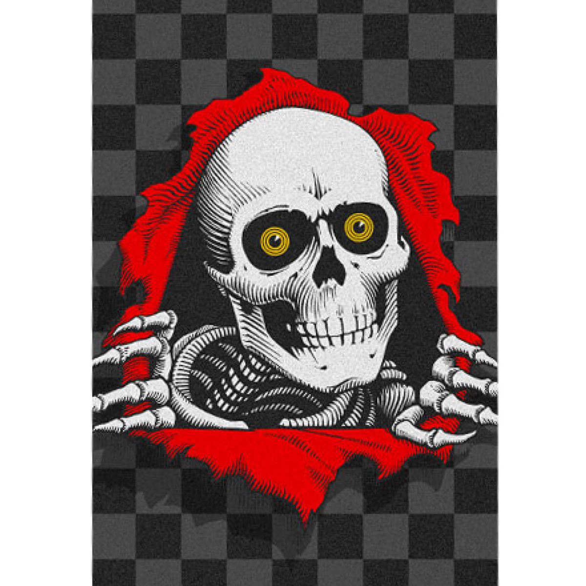 Powell Peralta Ripper Checkers Black Griptape Sheet 10.5