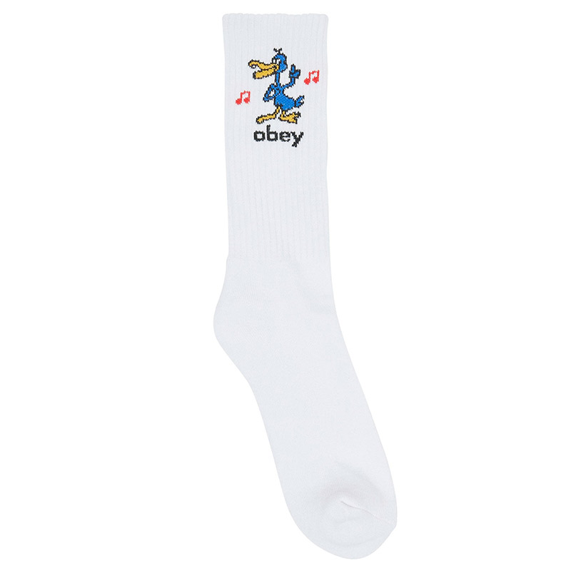 Obey Nomad Socks White Obey Nomad Socks White