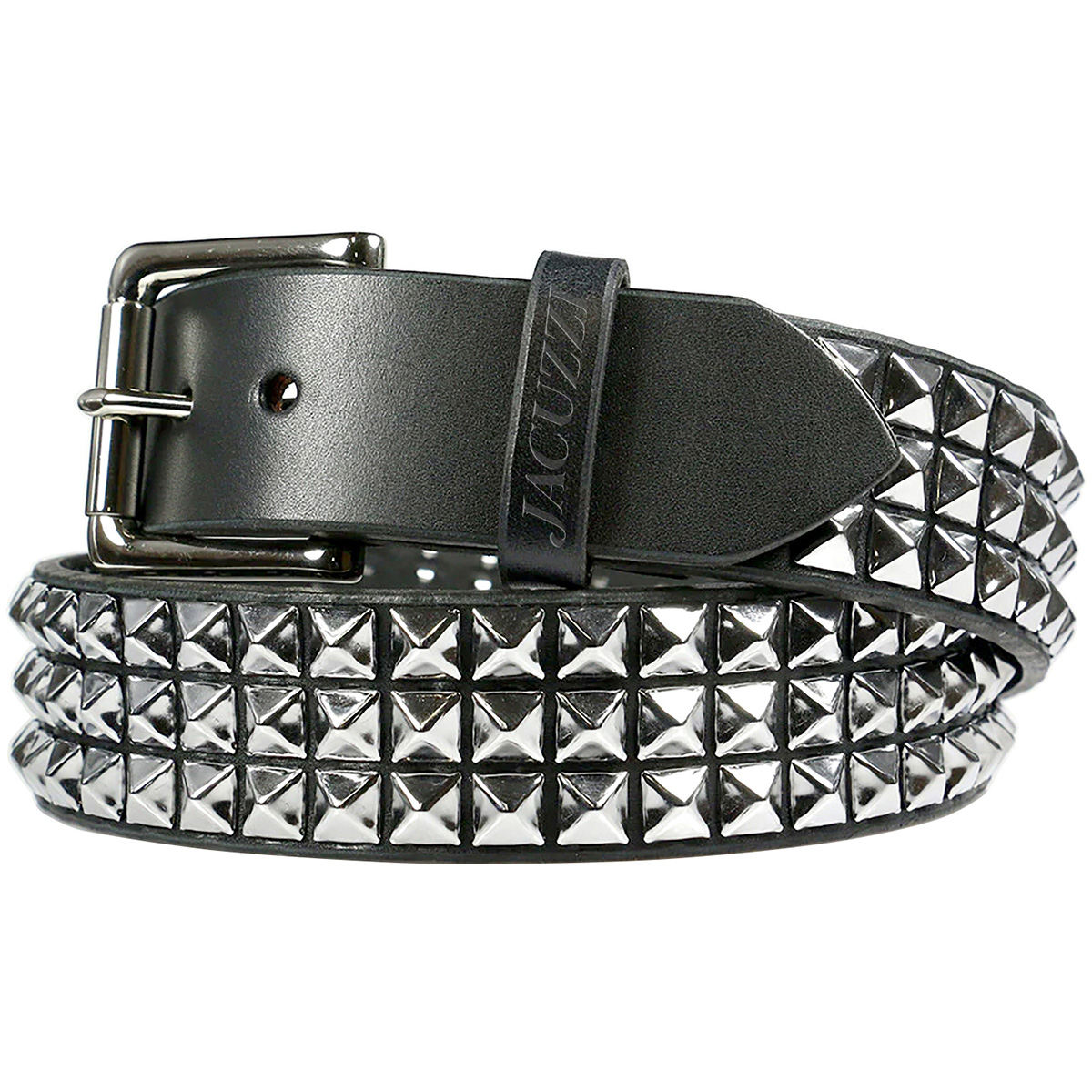 Jacuzzi PU Leather Studded Belt 32-38 Black