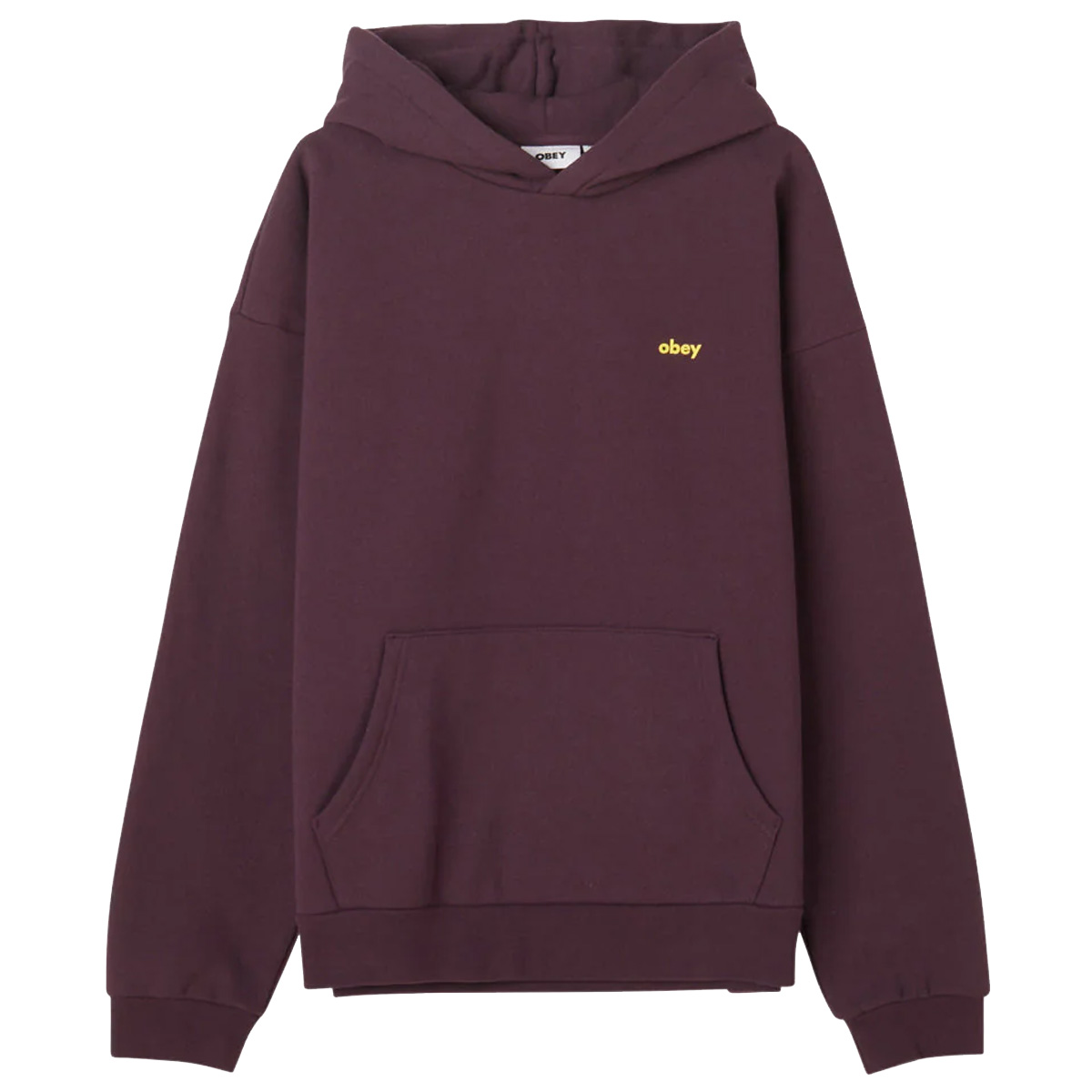 Obey Design Extra Heavy Hooded Sweater Plum Perfect Obey Design Extra Heavy Hooded Sweater Plum Perfect