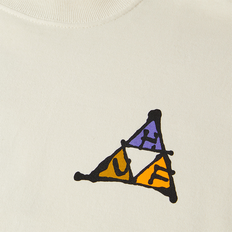 HUF No-Fi Triple Triangle T-Shirt Bone
