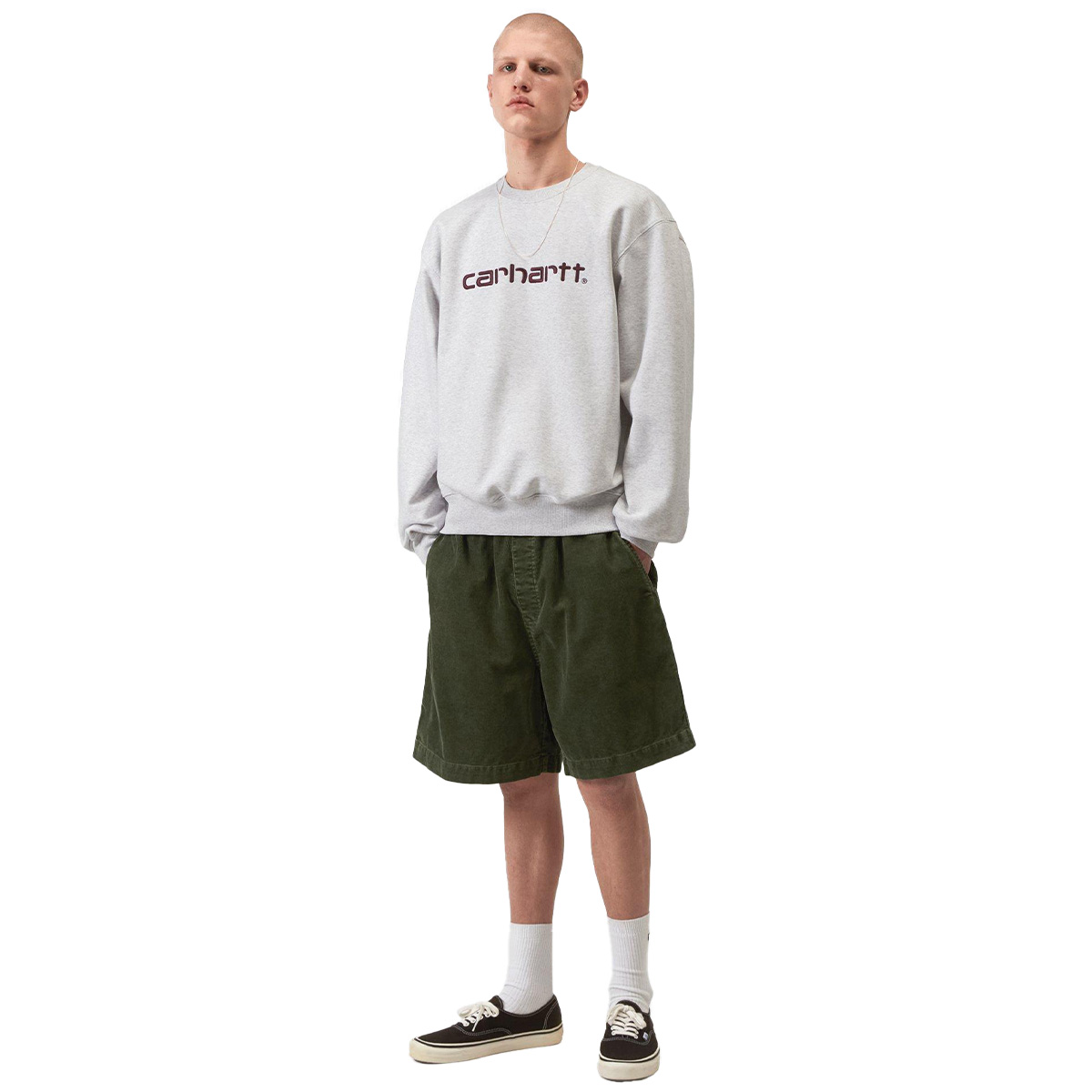Carhartt WIP Carhartt Sweater Ash Heather/Cozy Purple