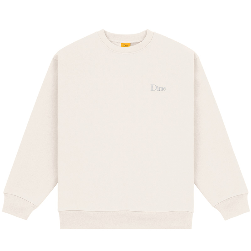 Dime Classic Small Logo Crewneck Sweater Bone