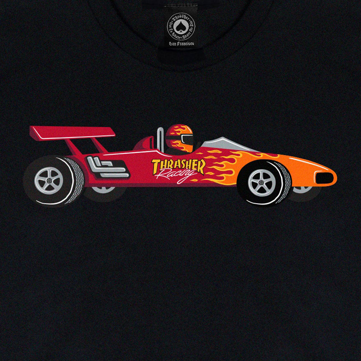 Thrasher Racecar T-Shirt Black Thrasher Racecar T-Shirt Black