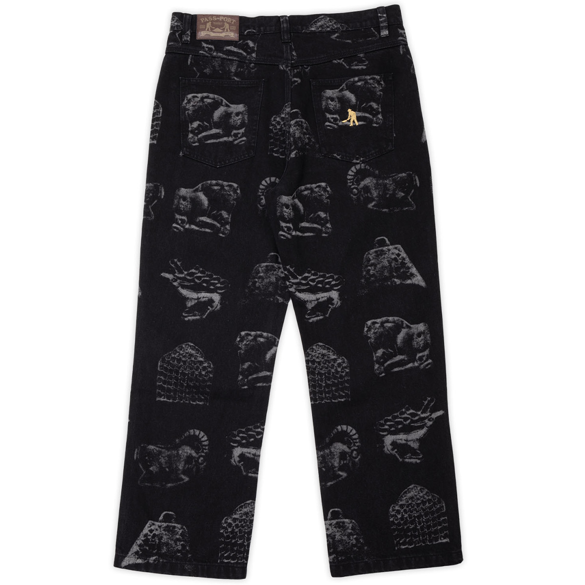 Pass Port Denim Workers Club Jean Laser Etched Black Pass Port Denim Workers Club Jean Laser Etched Black