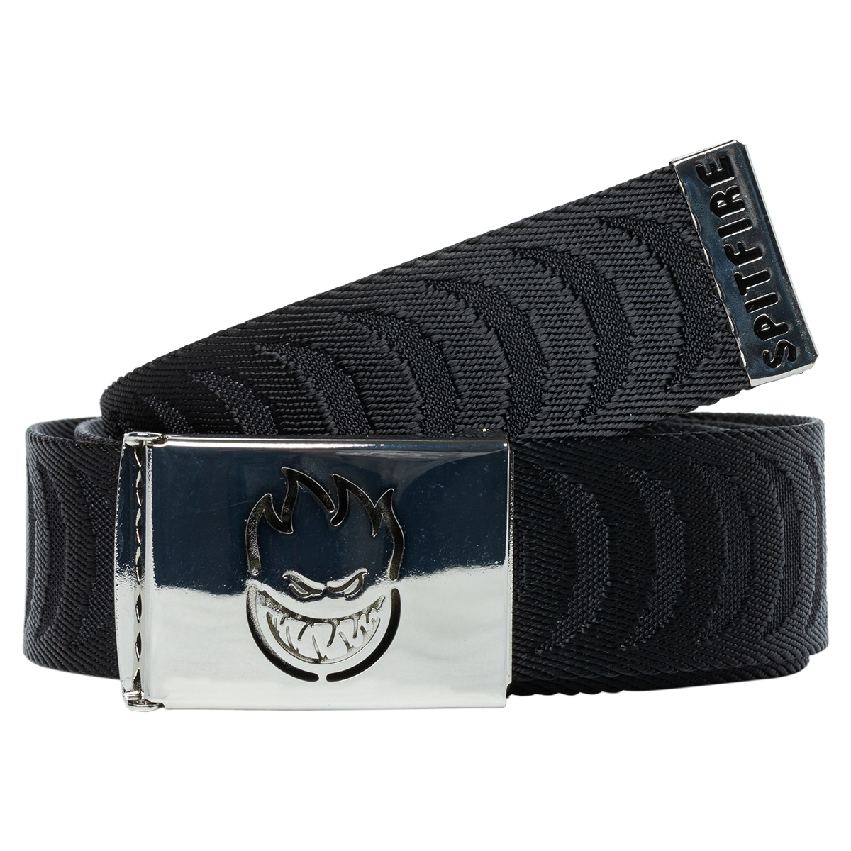 Spitfire Bighead Cut Out Jacquard Swirl Web Belt Black Spitfire Bighead Cut Out Jacquard Swirl Web Belt Black