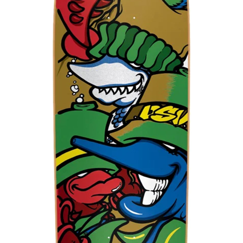 New Deal Knigge DSV Heat Transfer Skateboard Deck Teal 8.6 New Deal Knigge DSV Heat Transfer Skateboard Deck Teal 8.6
