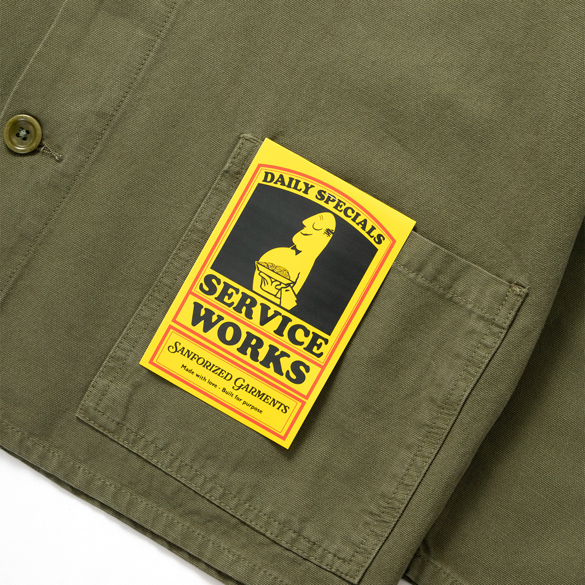 Service Works Canvas Chore Shirt Olive